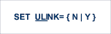 Entire Net-Work SET ULINK Command Syntax