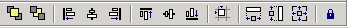The alignment toolbar allows you to manipulate the selected fields in plethora of ways, including aligning them left, right, or center.