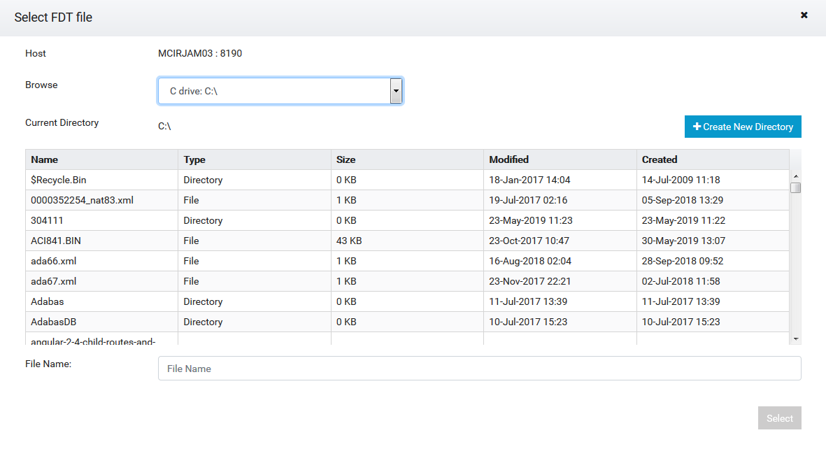 browsing local drive