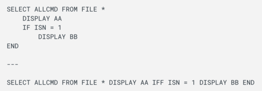 Illustration of OUTPUT cONTROL fLOW display