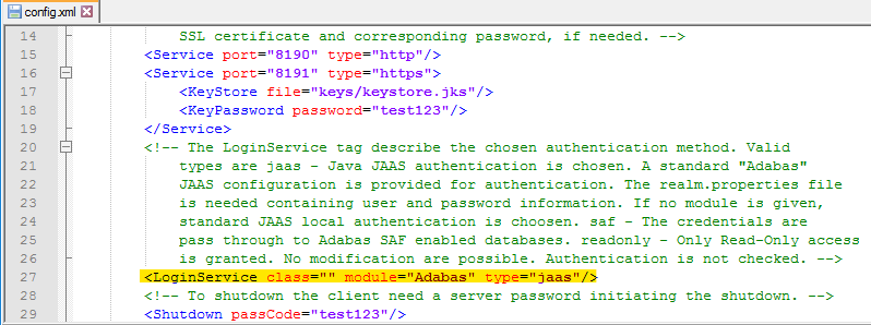 authentication mode
