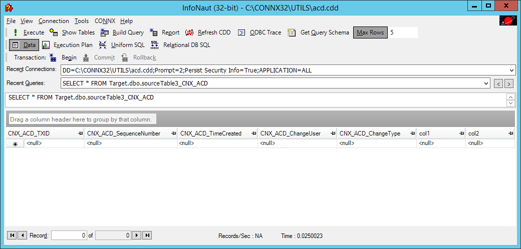 The image shows the target ACD Column with the additional columns.