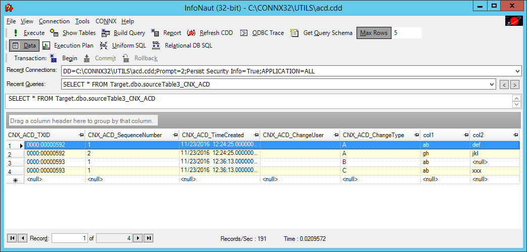 The image contains the target table with the new information.