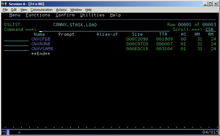 load modules in new load library