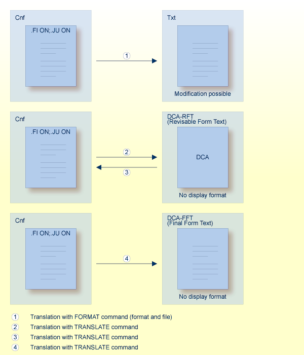 Overview of the Cnf document translation process