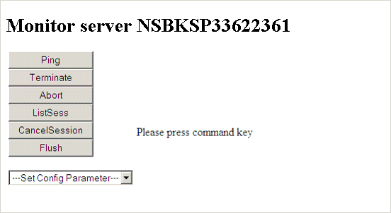 Monitor server NDVDEVxxx