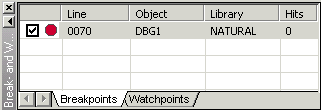 Breakpoints and watchpoints