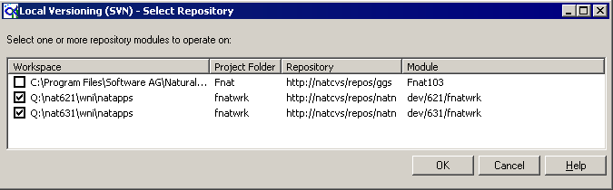 Select repository