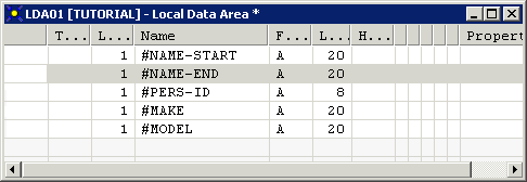 Local data area