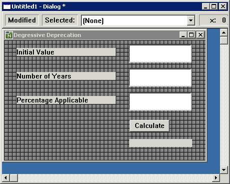 Dialog with named controls