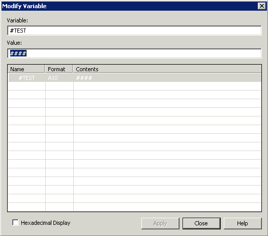 Modify Variable