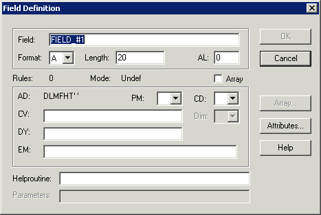 Field definition