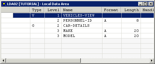 Local data area