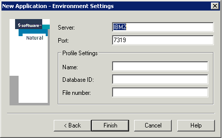 Environment Settings (Großrechner)