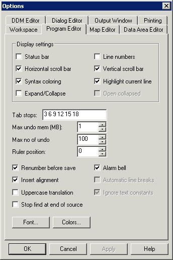 Program Editor