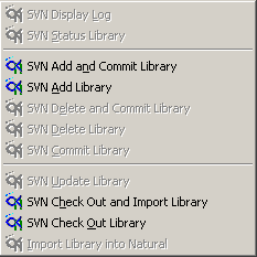 Commands on library level