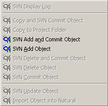 Commands on object level