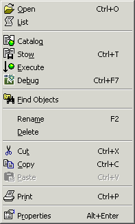 Context menu