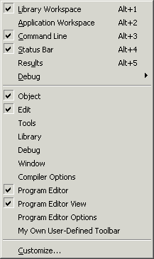 Context menu