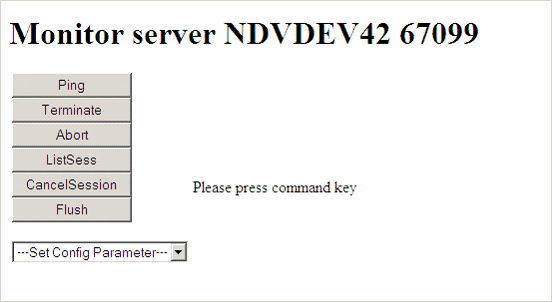 Monitor server NDVDEVxxx