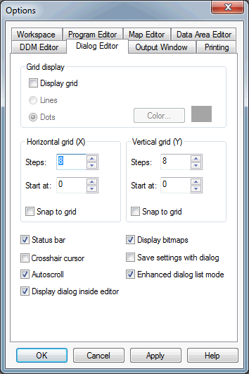 Dialog editor