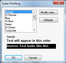 Color profiling