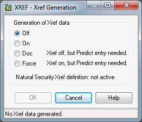 Xref generation