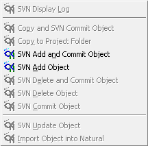 Commands on object level