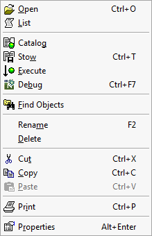 Context menu