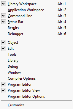 Context menu