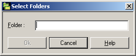 Select Folders dialog