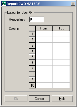 Layout dialog