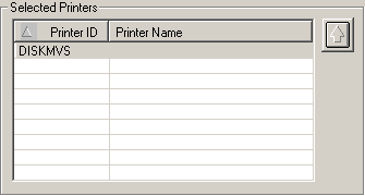 Select Printers dialog - bottom