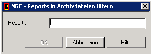 Reports in Archivdatei filtern