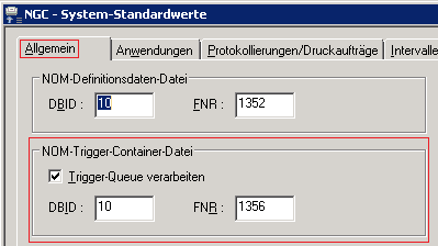 System-Standardwerte, NOM-Trigger-Container-Datei