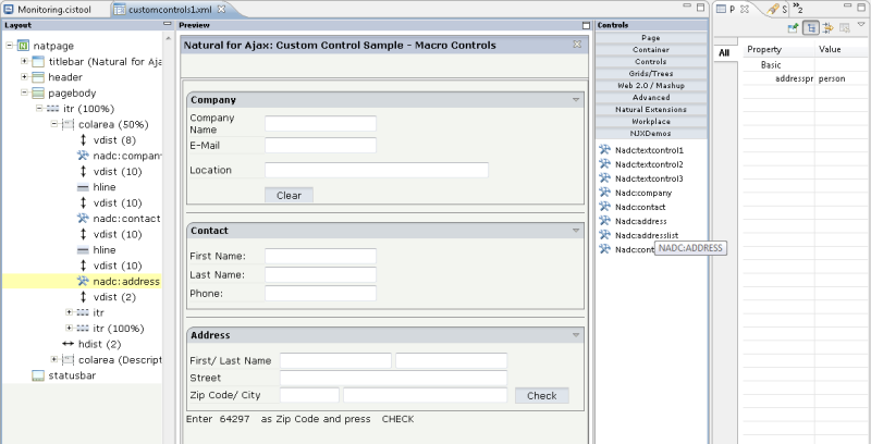 Custom control sample