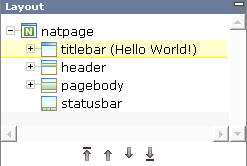 Select titlebar
