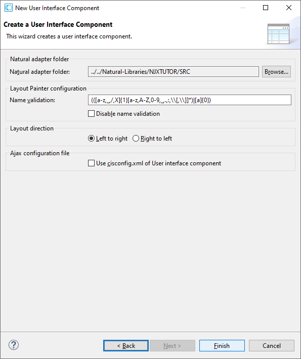 Create a User Interface Component Folder