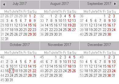 Calendar Definition