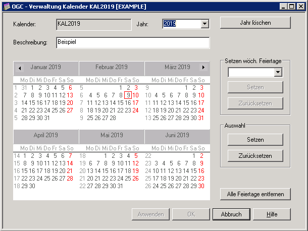 Kalender-Verwaltung