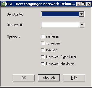 Berechtigungen Netzwerk-Definition