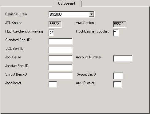 Register "OS Speziell" BS2000