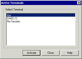 Active terminals