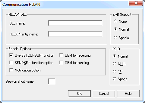 Communication - HLLAPI