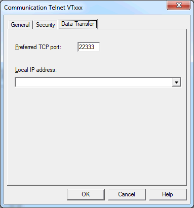 Communication - Telnet Vtxxx - Data Transfer