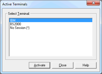 Active terminals