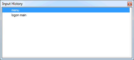 Input history