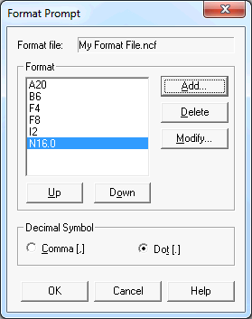 Format Prompt Example