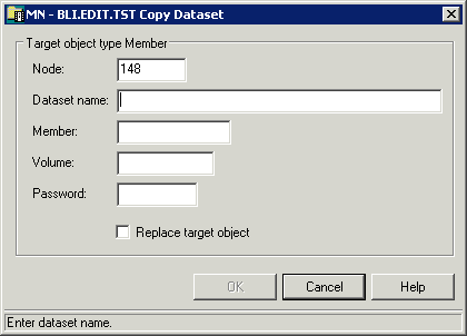 Copy object to PDS member