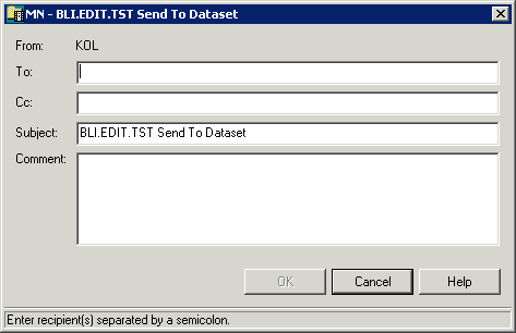 Send object